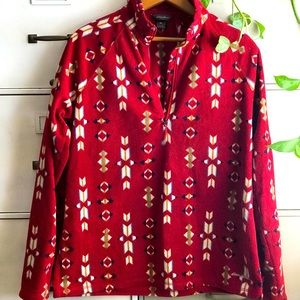 Eddie Bauer Fleece quarter zip sweater